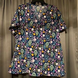 Plus Size Scrub Top